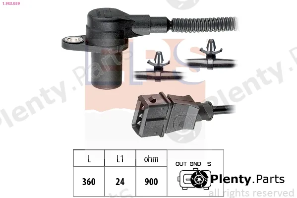 EPS 1.953.559 — Sensor, crankshaft pulse Made in Italy - OE Equivalent