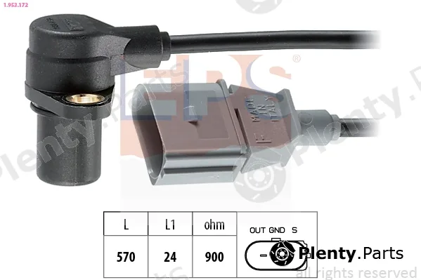 EPS 1.953.172 — Sensor, crankshaft pulse Made in Italy - OE Equivalent
