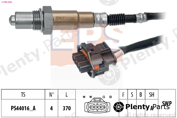 EPS 1.998.266 — Lambda Sensor Made in Italy - OE Equivalent