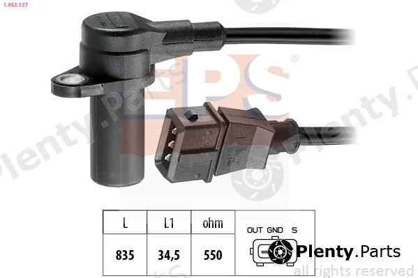 EPS 1.953.137 — Sensor, crankshaft pulse Made in Italy - OE Equivalent