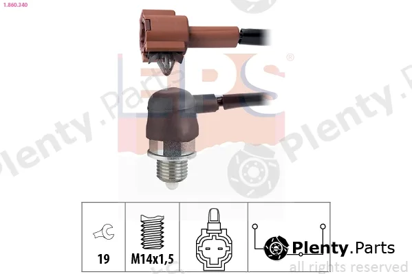 EPS 1.860.340 — Switch, reverse light Made in Italy - OE Equivalent