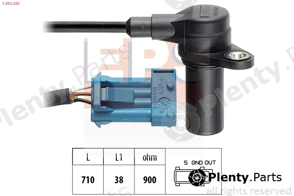 EPS 1.953.282 — Sensor, crankshaft pulse Made in Italy - OE Equivalent