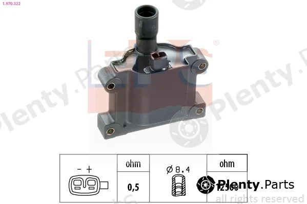 EPS 1.970.322 — Ignition Coil Made in Italy - OE Equivalent