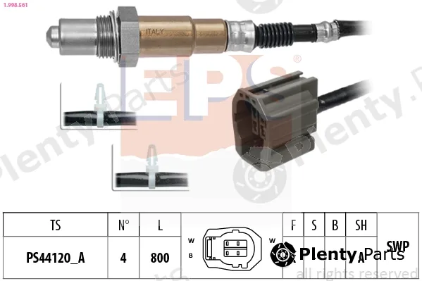 EPS 1.998.561 — Lambda Sensor Made in Italy - OE Equivalent