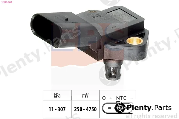 EPS 1.993.388 — Sensor, boost pressure Made in Italy - OE Equivalent