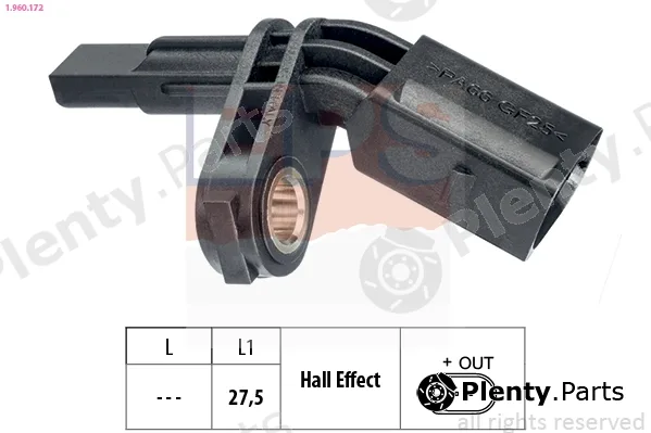 EPS 1.960.172 — Sensor, wheel speed Made in Italy - OE Equivalent