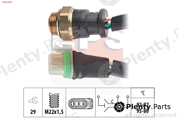 EPS 1.850.656 — Temperature Switch, radiator fan Made in Italy - OE Equivalent