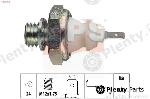 EPS 1.800.058 — Oil Pressure Switch Made in Italy - OE Equivalent