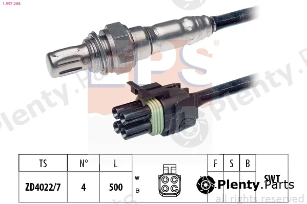 EPS 1.997.268 — Lambda Sensor Made in Italy - OE Equivalent