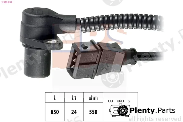 EPS 1.953.252 — Sensor, crankshaft pulse Made in Italy - OE Equivalent