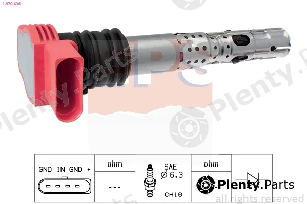 EPS 1.970.436 — Ignition Coil Made in Italy - OE Equivalent
