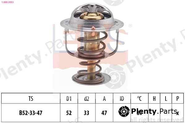 EPS 1.880.205S — Thermostat, coolant Made in Italy - OE Equivalent
