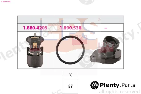 EPS 1.880.559K — Thermostat, coolant Made in Italy - OE Equivalent