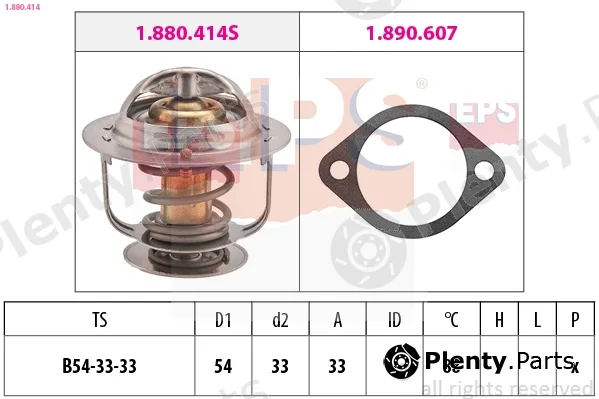 EPS 1.880.414 — Thermostat, coolant Made in Italy - OE Equivalent