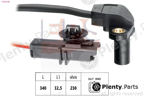 EPS 1.953.549 — Sensor, crankshaft pulse Made in Italy - OE Equivalent