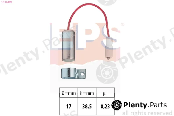 EPS 1.115.039 — Capacitor, ignition system Made in Italy - OE Equivalent