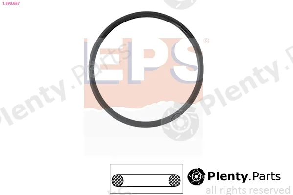 EPS 1.890.687 — Seal, thermostat Made in Italy - OE Equivalent