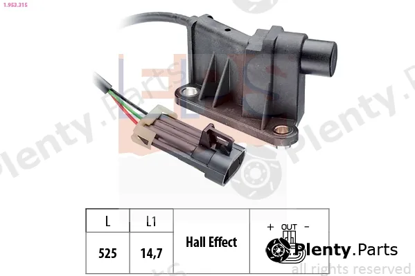 EPS 1.953.315 — Sensor, camshaft position Made in Italy - OE Equivalent