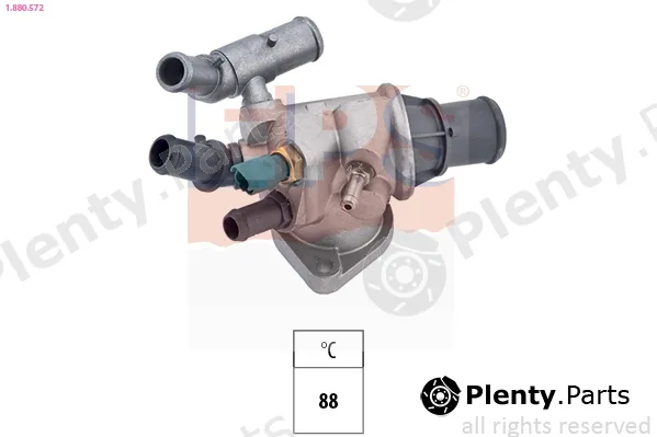EPS 1.880.572 — Thermostat, coolant Made in Italy - OE Equivalent