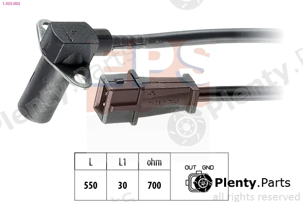 EPS 1.953.002 — Sensor, crankshaft pulse Made in Italy - OE Equivalent