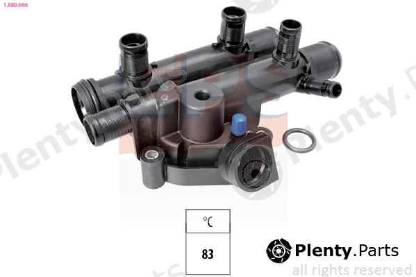 EPS 1.880.666 — Thermostat, coolant Made in Italy - OE Equivalent