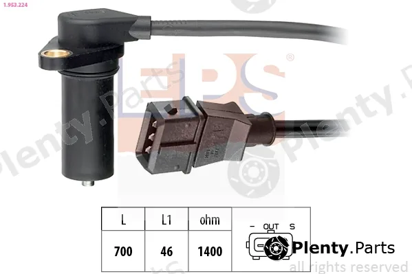EPS 1.953.224 — Sensor, crankshaft pulse Made in Italy - OE Equivalent