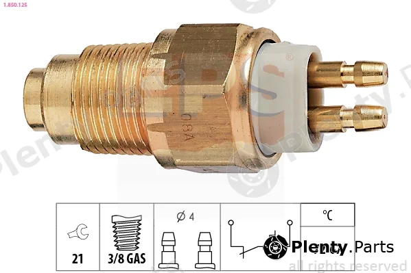 EPS 1.850.125 — Temperature Switch, radiator fan Made in Italy - OE Equivalent