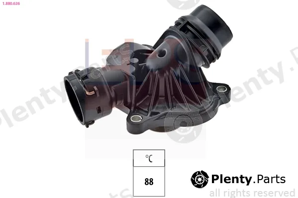 EPS 1.880.636 — Thermostat, coolant Made in Italy - OE Equivalent