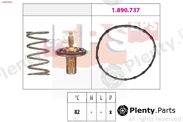 EPS 1.880.950 — Thermostat, coolant Made in Italy - OE Equivalent