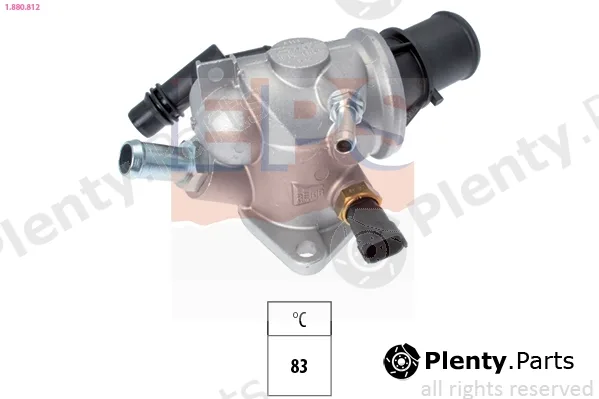 EPS 1.880.812 — Thermostat, coolant Made in Italy - OE Equivalent