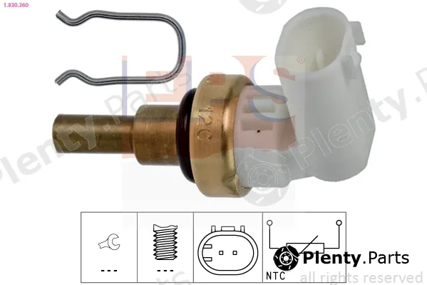 EPS 1.830.360 — Sensor, coolant temperature Made in Italy - OE Equivalent