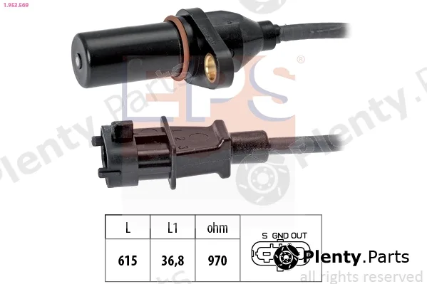 EPS 1.953.569 — Sensor, crankshaft pulse Made in Italy - OE Equivalent