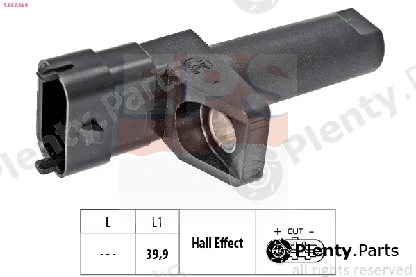 EPS 1.953.654 — Sensor, crankshaft pulse Made in Italy - OE Equivalent