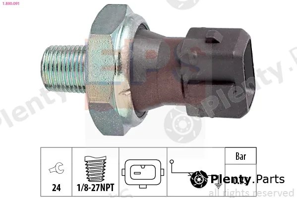 EPS 1.800.091 — Oil Pressure Switch Made in Italy - OE Equivalent