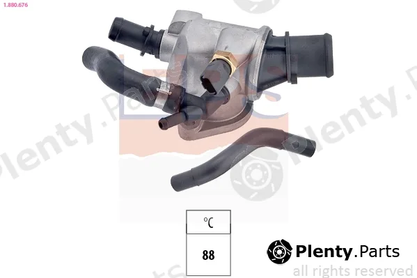 EPS 1.880.676 — Thermostat, coolant Made in Italy - OE Equivalent