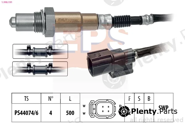 EPS 1.998.191 — Lambda Sensor Made in Italy - OE Equivalent