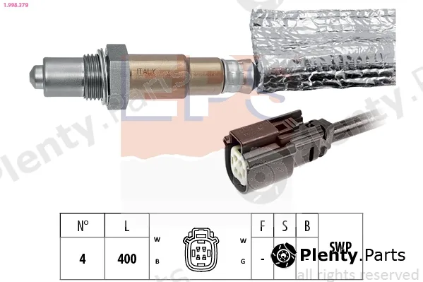 EPS 1.998.379 — Lambda Sensor Made in Italy - OE Equivalent