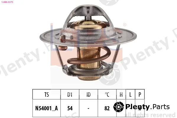 EPS 1.880.337S — Thermostat, coolant Made in Italy - OE Equivalent