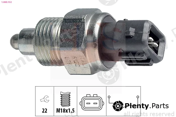EPS 1.860.152 — Switch, reverse light Made in Italy - OE Equivalent