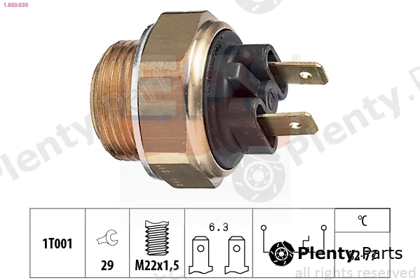 EPS 1.850.030 — Temperature Switch, radiator fan Made in Italy - OE Equivalent