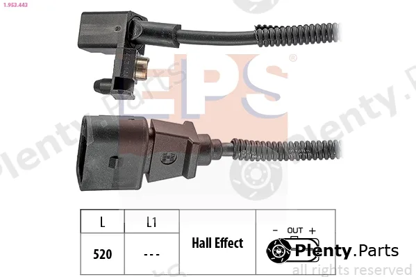 EPS 1.953.443 — Sensor, crankshaft pulse Made in Italy - OE Equivalent