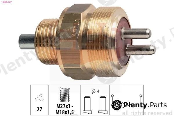 EPS 1.860.147 — Switch, reverse light Made in Italy - OE Equivalent