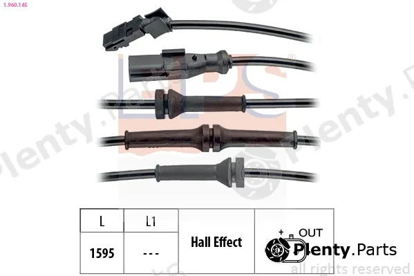 EPS 1.960.145 — Sensor, wheel speed Made in Italy - OE Equivalent