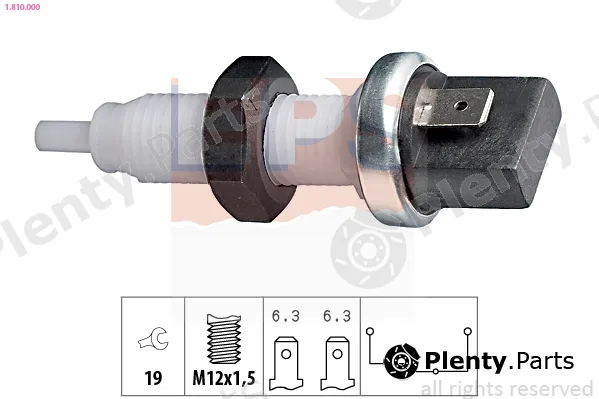 EPS 1.810.000 — Stop Light Switch Made in Italy - OE Equivalent