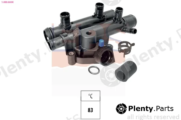 EPS 1.880.666K — Thermostat, coolant Made in Italy - OE Equivalent