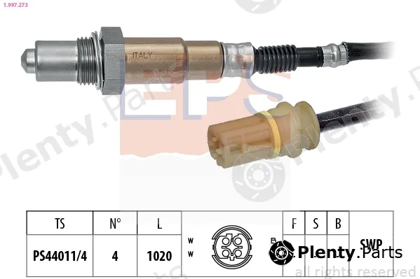 EPS 1.997.273 — Lambda Sensor Made in Italy - OE Equivalent