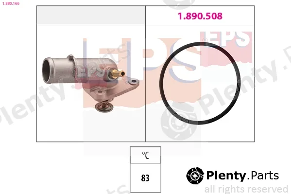 EPS 1.880.166 — Thermostat, coolant Made in Italy - OE Equivalent