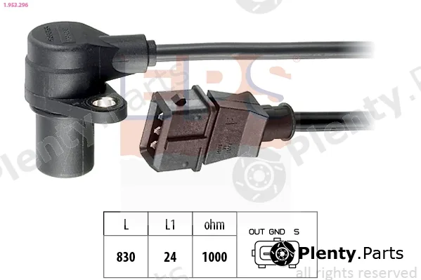 EPS 1.953.296 — Sensor, crankshaft pulse Made in Italy - OE Equivalent