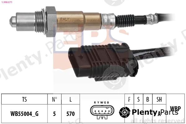 EPS 1.998.571 — Lambda Sensor Made in Italy - OE Equivalent