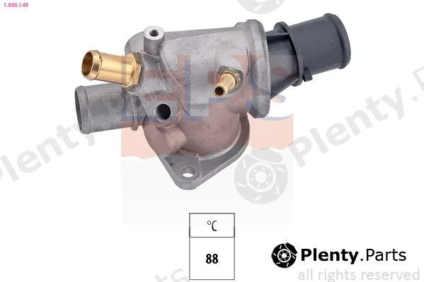 EPS 1.880.149 — Thermostat, coolant Made in Italy - OE Equivalent